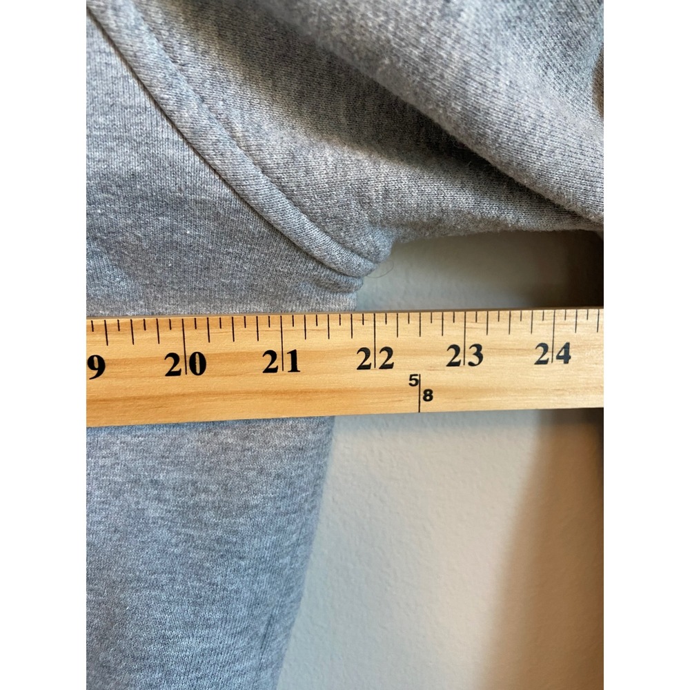 Quince Womens Organic Heavyweight Fleece Oversized Half Zip Hoodie Grey M - Picture 4 of 8